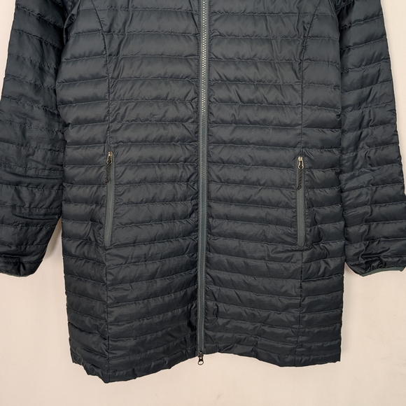 Eddie Bauer Black Quilted Hooded Jacket - Picture 5 of 12
